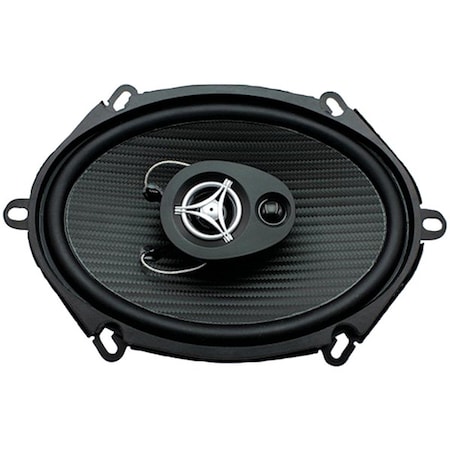 Power Acoustik Power Acoustik EF-573 Max 500 watt Edge Series Coaxial 3-Way Speakers; Black - 5 in. x 7 in. EF-573